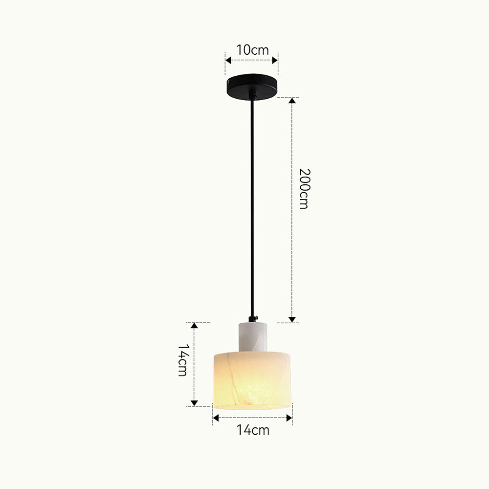 Plafonnier Pendante Scandinave en Marbre Blanc - Design Minimaliste Élégant pour Salon, Chambre et Salle à Manger