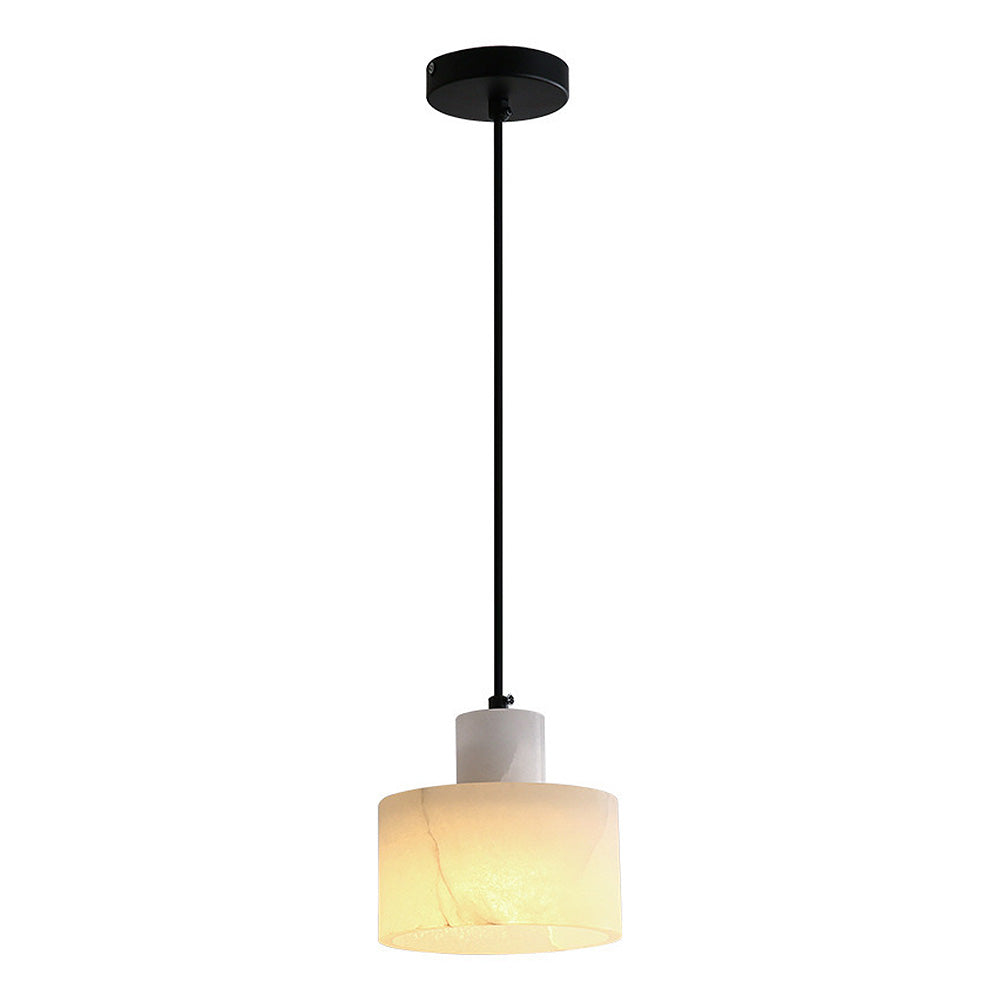 Plafonnier Pendante Scandinave en Marbre Blanc - Design Minimaliste Élégant pour Salon, Chambre et Salle à Manger