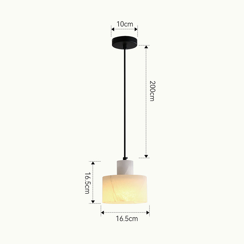 Plafonnier Pendante Scandinave en Marbre Blanc - Design Minimaliste Élégant pour Salon, Chambre et Salle à Manger