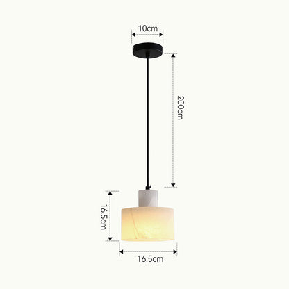Plafonnier Pendante Scandinave en Marbre Blanc - Design Minimaliste Élégant pour Salon, Chambre et Salle à Manger