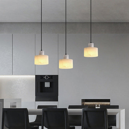 Plafonnier Pendante Scandinave en Marbre Blanc - Design Minimaliste Élégant pour Salon, Chambre et Salle à Manger