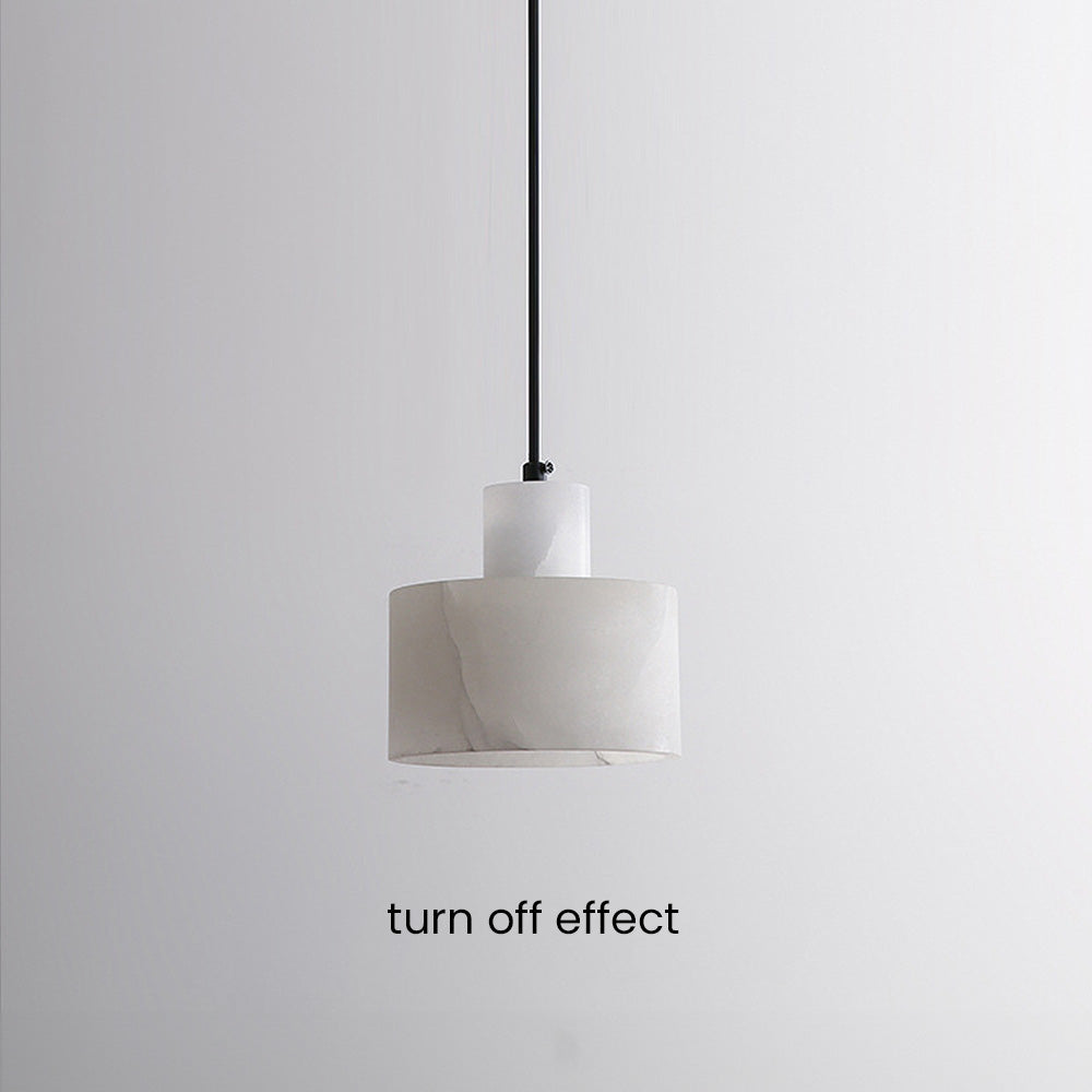 Plafonnier Pendante Scandinave en Marbre Blanc - Design Minimaliste Élégant pour Salon, Chambre et Salle à Manger