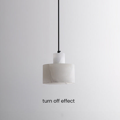 Plafonnier Pendante Scandinave en Marbre Blanc - Design Minimaliste Élégant pour Salon, Chambre et Salle à Manger