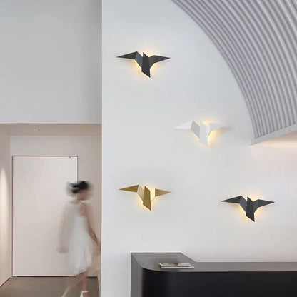 Applique Murale Créative Forme d'Oiseau – Lampe Artistique en Fer pour Décoration Intérieure