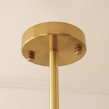 Suspension Bauhaus en Verre Crème Jaune - Élégance Vintage et Design Moderne