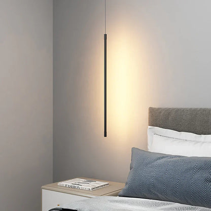 Suspension LED Longue Minimaliste en Aluminium – Lampe Moderne et Élégante