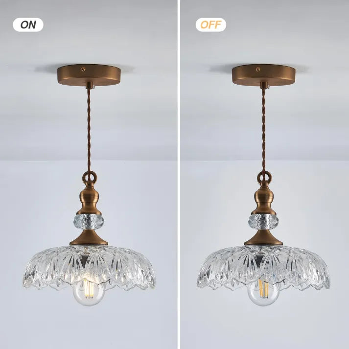 Suspension Murale Mini-Kücheninsel en Verre et Métal – Style Rétro Élégant
