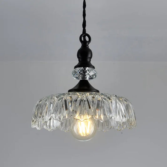 Suspension Murale Mini-Kücheninsel en Verre et Métal – Style Rétro Élégant