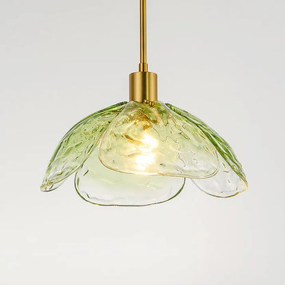 Suspension Fleurie Créative pour Table de Nuit – Éclairage Élégant en Verre pour Chambre et Salon