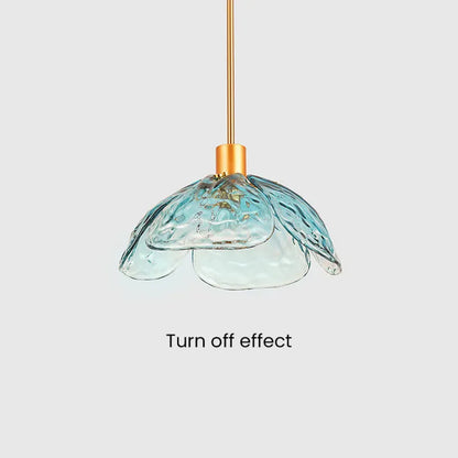 Suspension Fleurie Créative pour Table de Nuit – Éclairage Élégant en Verre pour Chambre et Salon