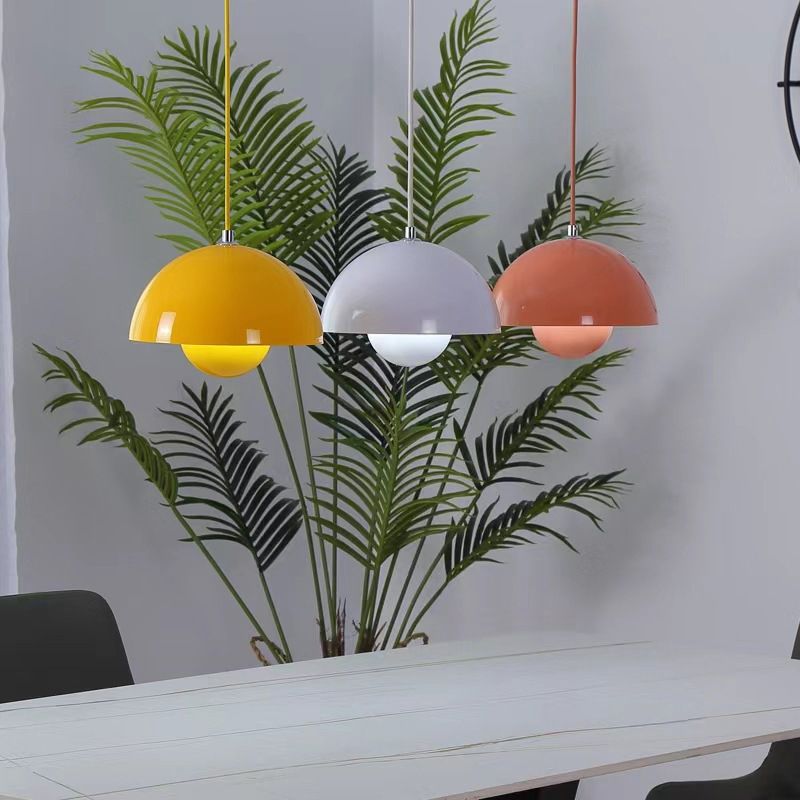 Suspension Auroraglo V2 - Lampe Moderne en Forme de Pot de Fleurs pour Chambre, Éclairage LED, Design Scandinave