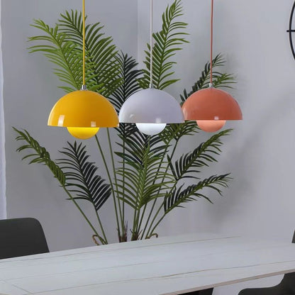 Suspension Auroraglo V2 - Lampe Moderne en Forme de Pot de Fleurs pour Chambre, Éclairage LED, Design Scandinave