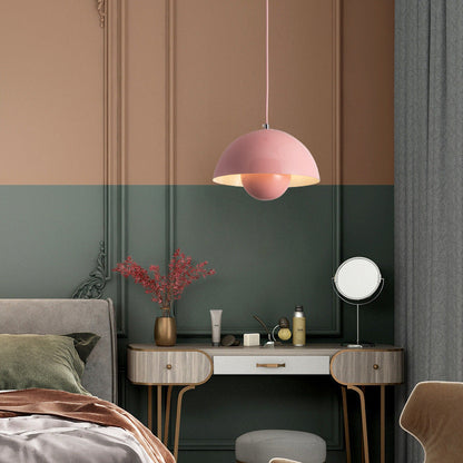 Suspension Auroraglo V2 - Lampe Moderne en Forme de Pot de Fleurs pour Chambre, Éclairage LED, Design Scandinave