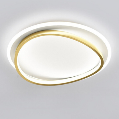 Plafonnier Moderne Noir et Or - Éclairage LED Élégant et Fonctionnel