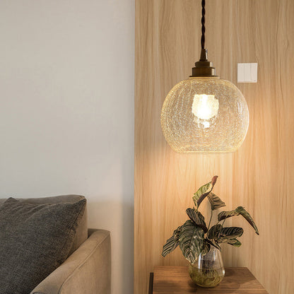 Lampe Suspendue en Verre Transparent LED – Applique Moderne Style Nordique