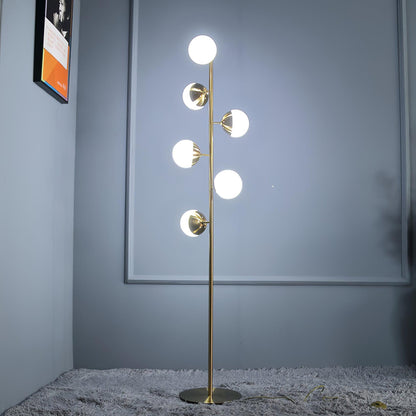 Lampe Arbre LED Doppler – Élégance Moderne avec Boules en Verre