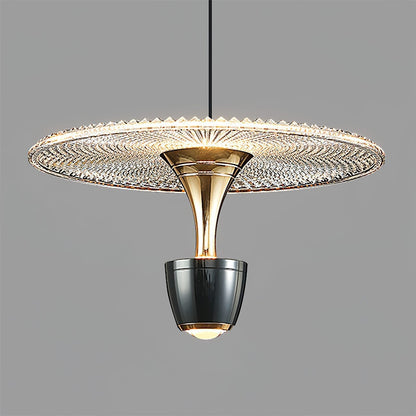 Suspension LED Moderne en Forme de Disque – Lampe Élégante pour Salon et Cuisine