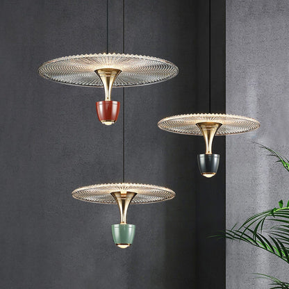 Suspension LED Moderne en Forme de Disque – Lampe Élégante pour Salon et Cuisine