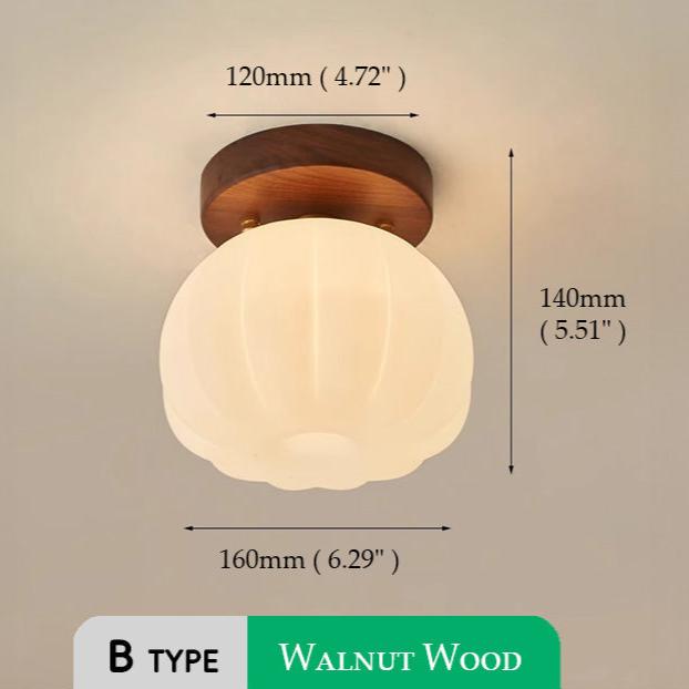 Lampe Plafonnier Pumpkin – Design Unique en Forme de Citrouille, Eclairage LED
