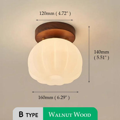 Lampe Plafonnier Pumpkin – Design Unique en Forme de Citrouille, Eclairage LED
