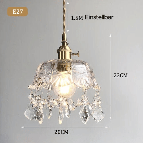 Suspension en Cristal Transparent Raysis - Élégance et Raffinement