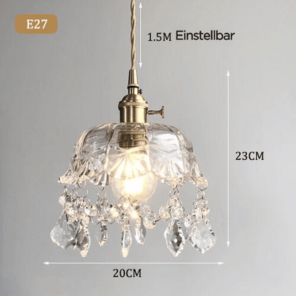 Suspension en Cristal Transparent Raysis - Élégance et Raffinement