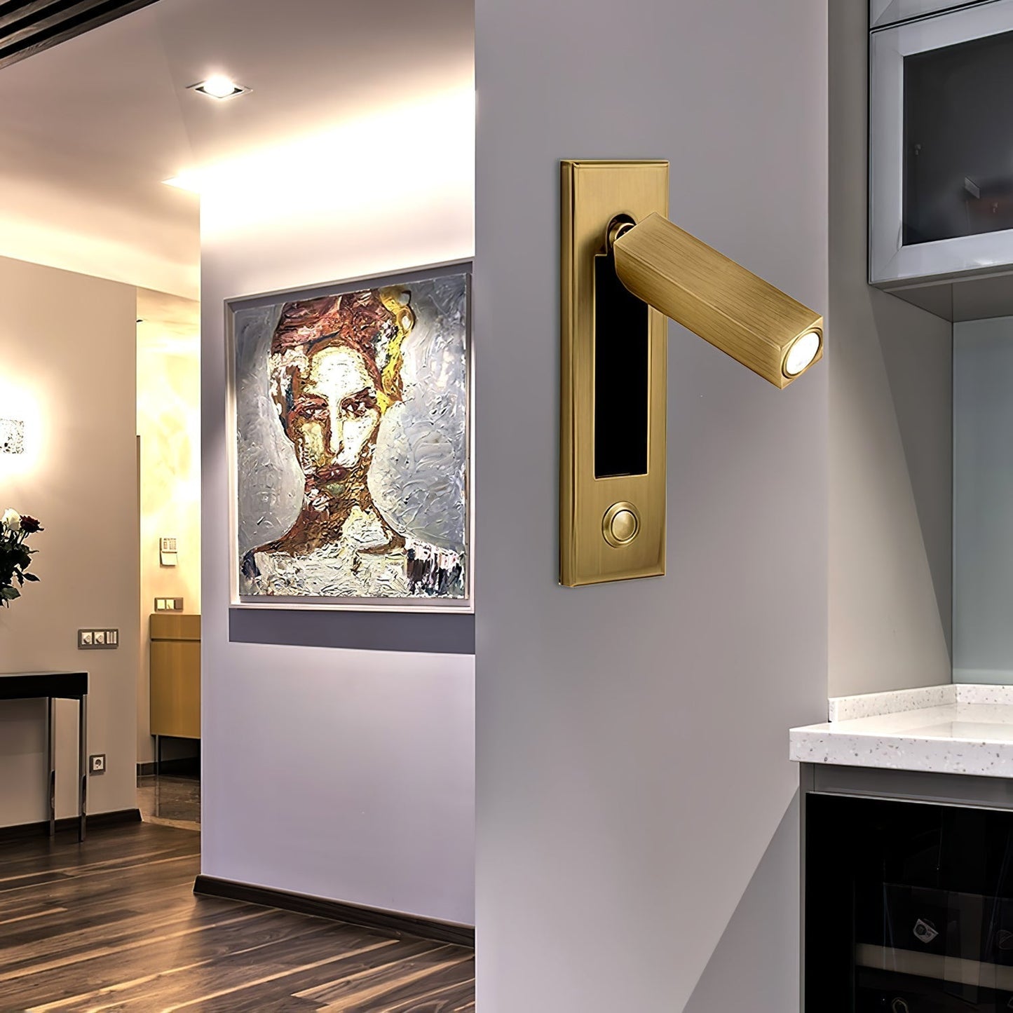 Applique Murale LED Intégrée – Lampe Moderne et Minimaliste pour Chambre à Coucher