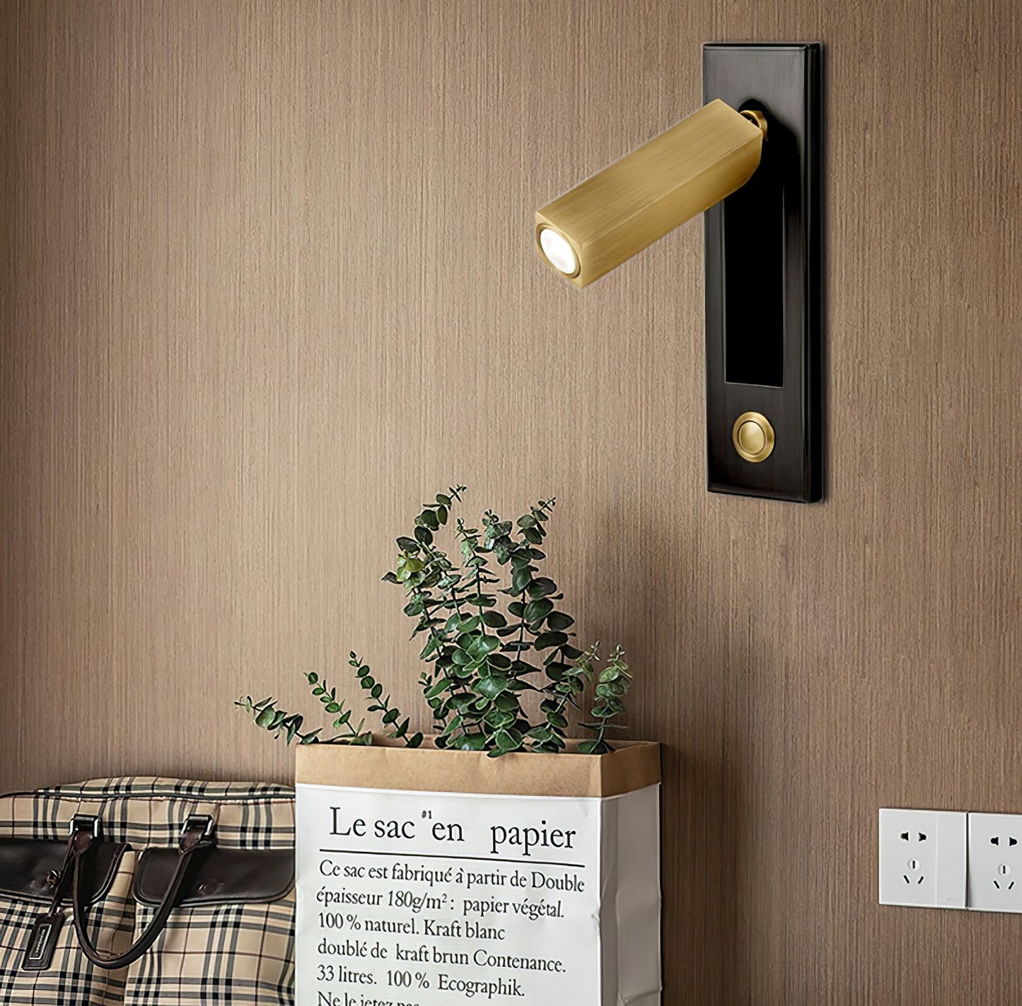 Applique Murale LED Intégrée – Lampe Moderne et Minimaliste pour Chambre à Coucher