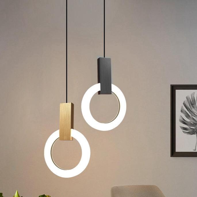 Suspension LED Nordic Ring - Lampe Moderne en Acrylique pour Salle à Manger et Salon