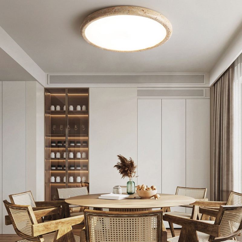 Plafonnier LED en Pierre Naturelle – Éclairage Élégant et Chaleureux pour Salon et Chambre