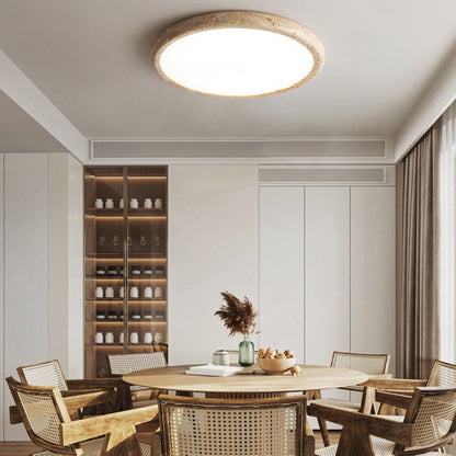 Plafonnier LED en Pierre Naturelle – Éclairage Élégant et Chaleureux pour Salon et Chambre