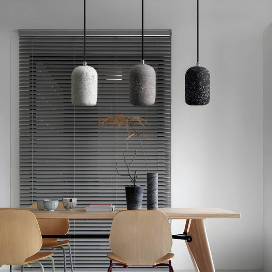 Lampe Pendante Ferro Industrielle en Zement et Verre - Éclairage Moderne pour Intérieur