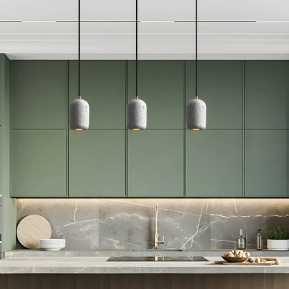 Lampe Pendante Ferro Industrielle en Zement et Verre - Éclairage Moderne pour Intérieur