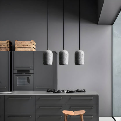Lampe Pendante Ferro Industrielle en Zement et Verre - Éclairage Moderne pour Intérieur