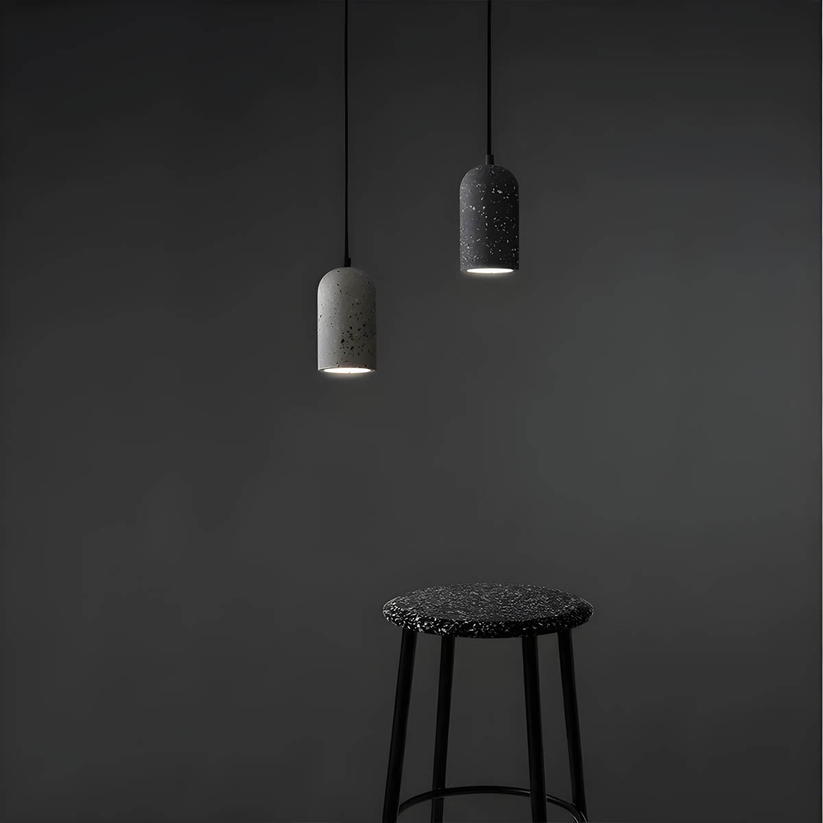Suspension Moderne en Béton FORGI - Lampe Industrielle LED Design