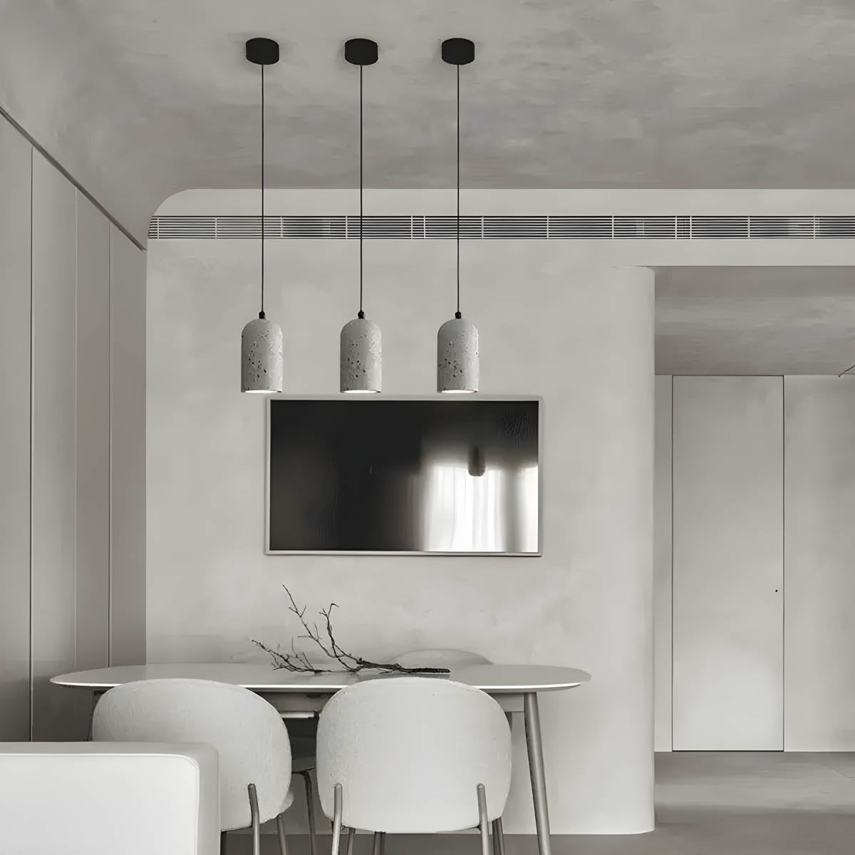 Suspension Moderne en Béton FORGI - Lampe Industrielle LED Design