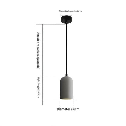 Suspension Moderne en Béton FORGI - Lampe Industrielle LED Design