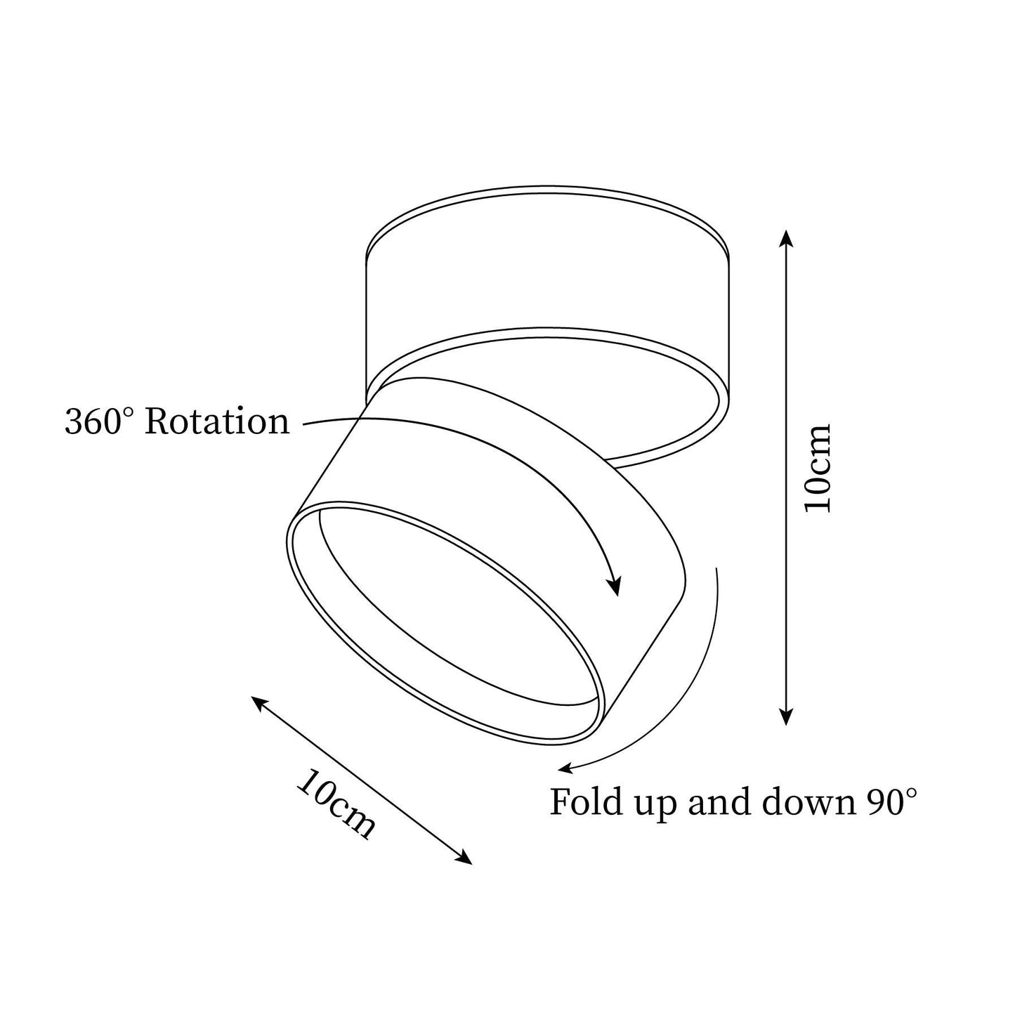 Plafonnier LED Savvina Surface – Lampe de Plafond Moderne et Réglable pour Intérieur