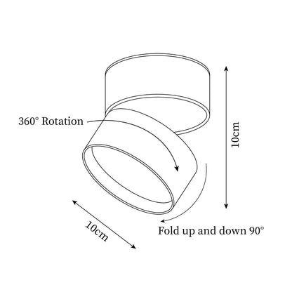 Plafonnier LED Savvina Surface – Lampe de Plafond Moderne et Réglable pour Intérieur