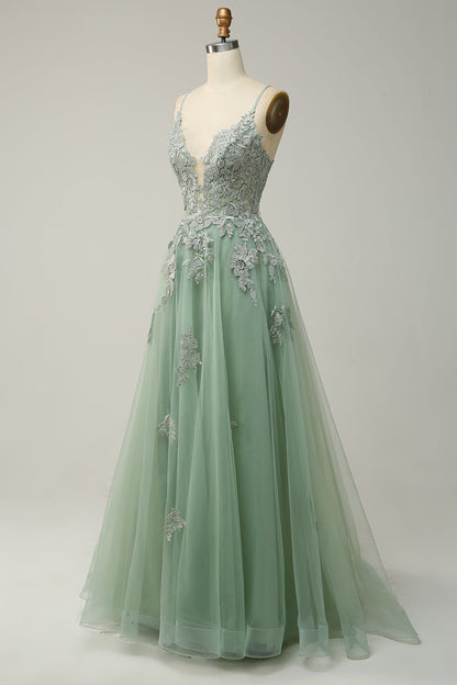 Robe de Bal Élégance Julia – Coupe A-Ligne, Bretelles Fines, Corset Ajustable, Élégance Intemporelle