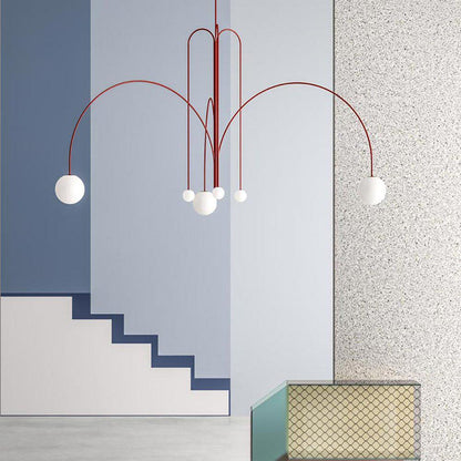 Suspension Gran Finale - Luminaire Élégant en Métal et Verre avec Design Audacieux