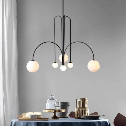 Suspension Gran Finale - Luminaire Élégant en Métal et Verre avec Design Audacieux