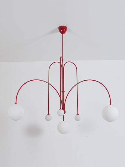 Suspension Gran Finale - Luminaire Élégant en Métal et Verre avec Design Audacieux