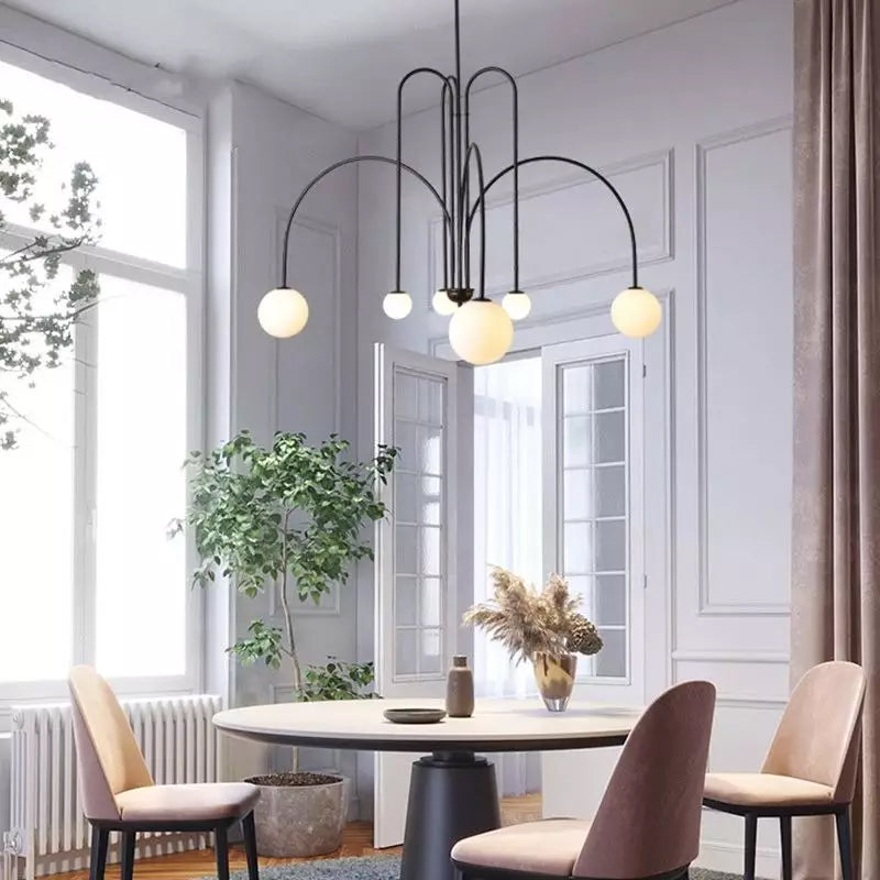 Suspension Gran Finale - Luminaire Élégant en Métal et Verre avec Design Audacieux