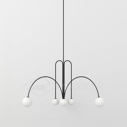 Suspension Gran Finale - Luminaire Élégant en Métal et Verre avec Design Audacieux