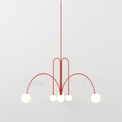 Suspension Gran Finale - Luminaire Élégant en Métal et Verre avec Design Audacieux