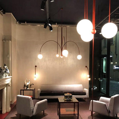 Suspension Gran Finale - Luminaire Élégant en Métal et Verre avec Design Audacieux