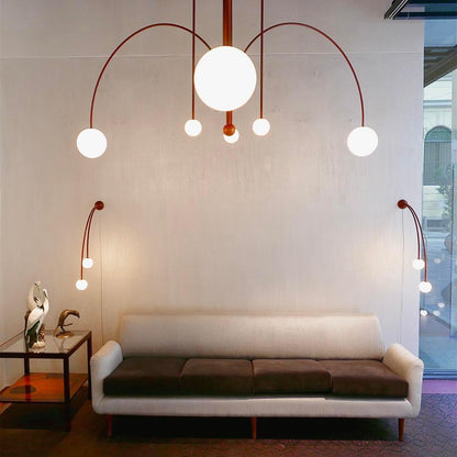 Suspension Gran Finale - Luminaire Élégant en Métal et Verre avec Design Audacieux