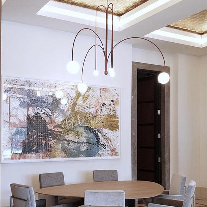 Suspension Gran Finale - Luminaire Élégant en Métal et Verre avec Design Audacieux