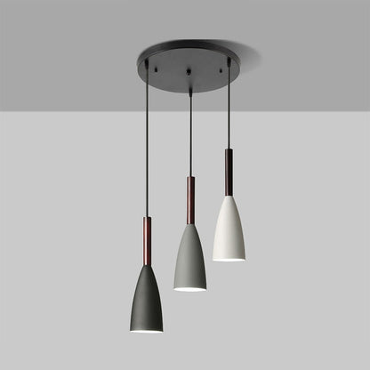 Suspension Scandinave Moderne à 3 Lumières – Design Contemporain avec Corps en Aluminium et Longueur Câble Ajustable